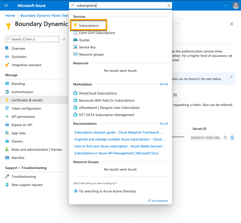 Azure Subscriptions